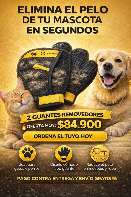 Guante Cepillo Quita Pelos o Motas