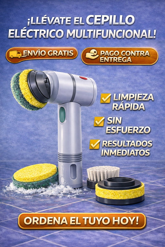 Cepillo Limpiador Eléctrico Magic Loza