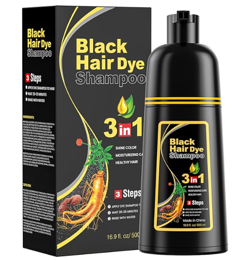 BLACK HAIR DYE SHAMPOO